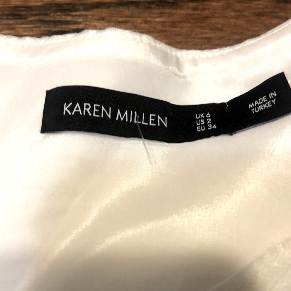 NWOT Karen Millen summer white jacquard dress - Picture 13 of 15